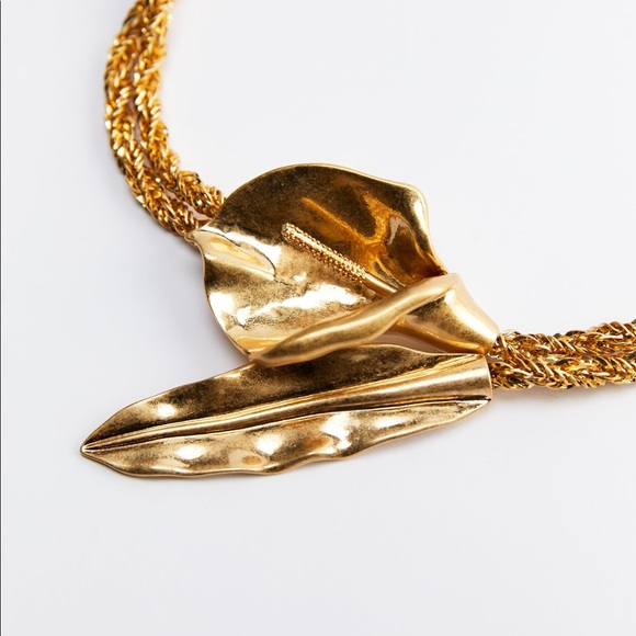 🆕 {Zara} Metallic Floral Belt - Picture 3 of 8